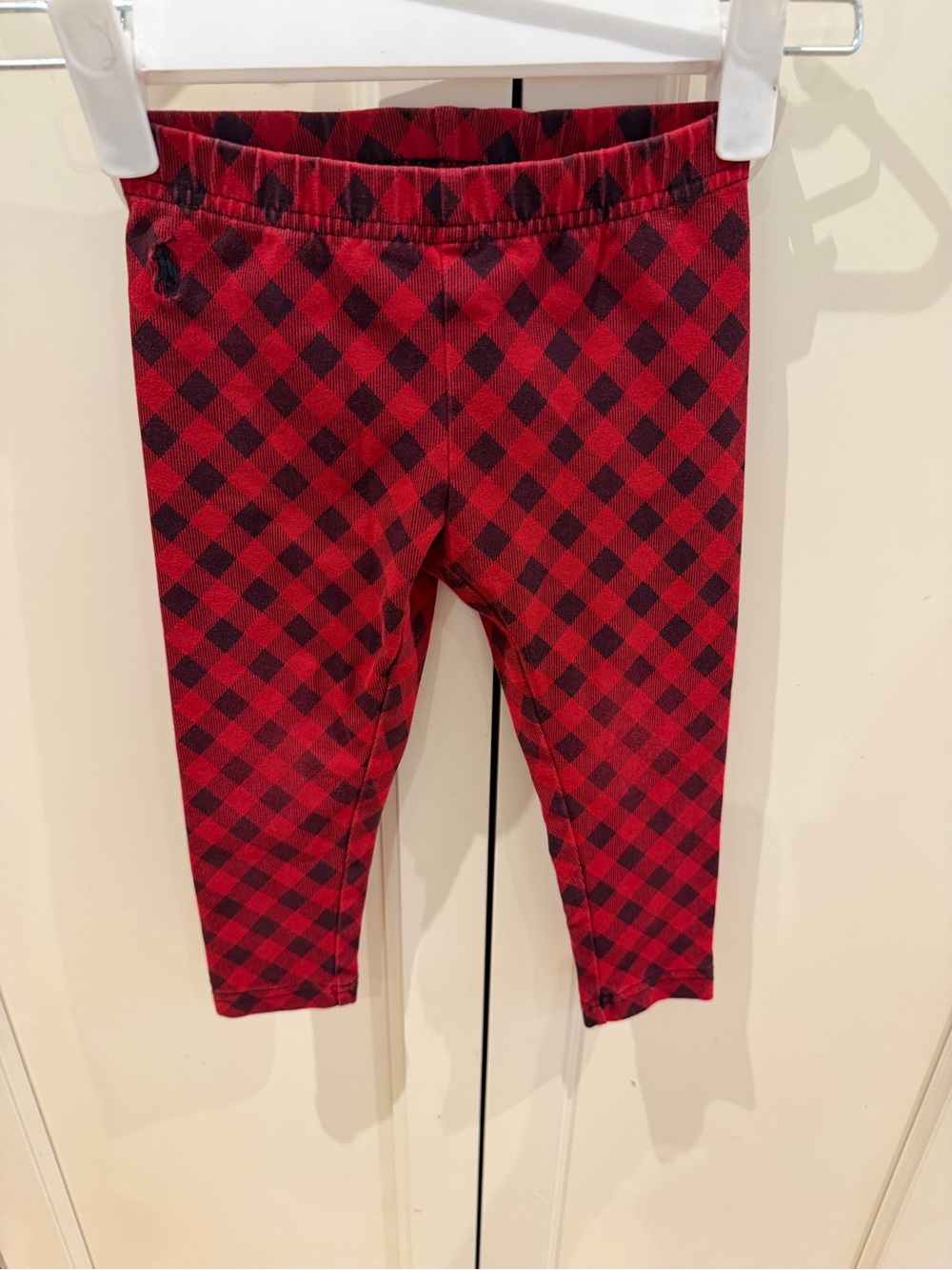 Ralph Lauren 2t Red Plaid Kids Leggings